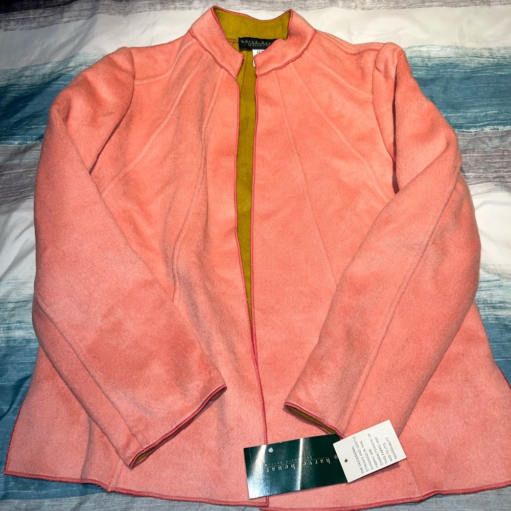 NWT WOMENS VINTAGE HARVE Bernard pink jacket!!! Super rare!!